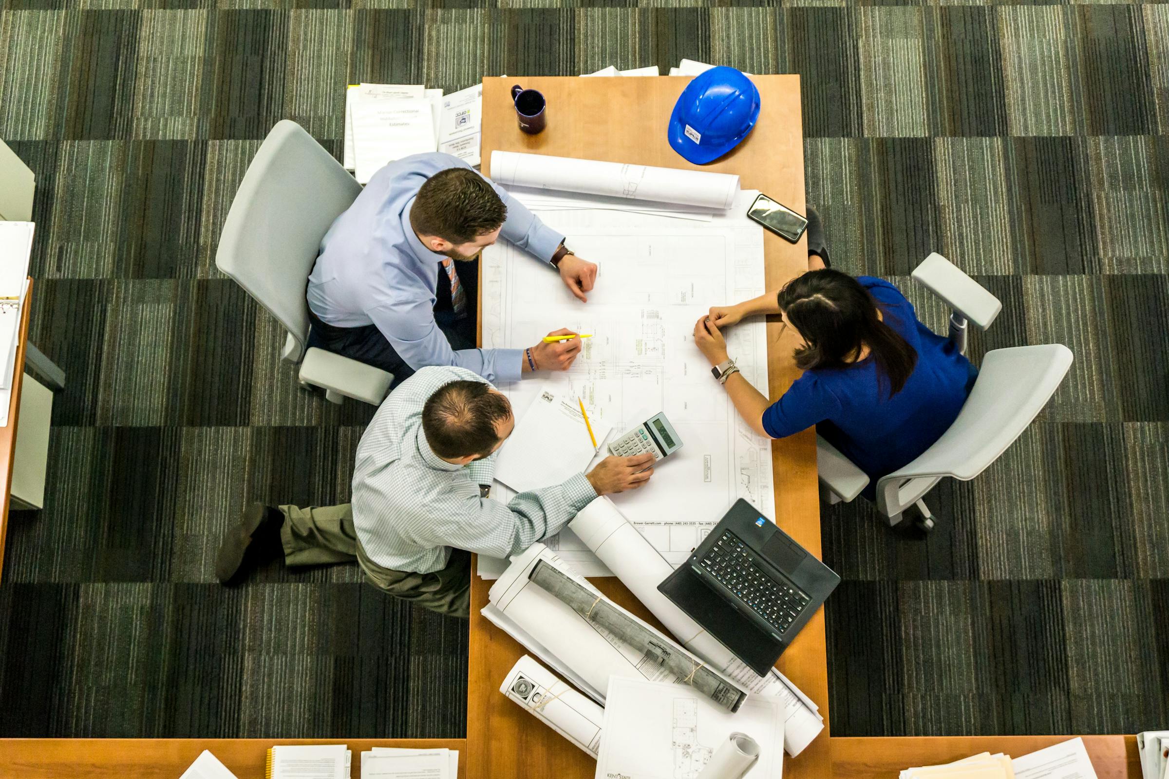 Architectural blueprints and planning documents
